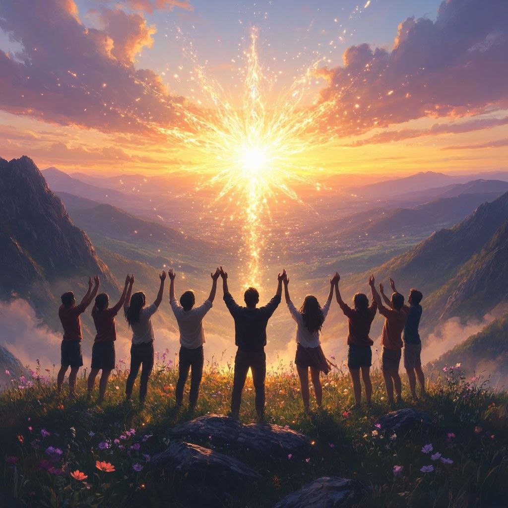 Изображение к статье «Сила единства: как совместное сияние душ приближает нас к Источнику»